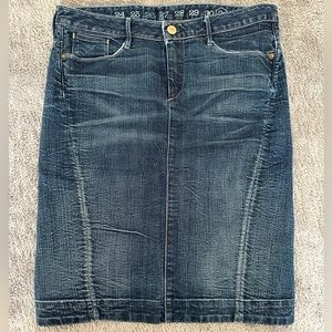 Earnest Sewn Charlotte #59 Denim Slim Pencil Skirt size 31